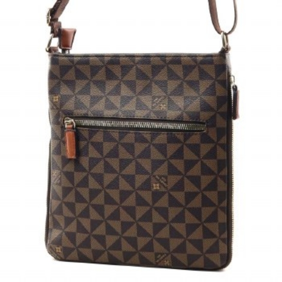 Vegan Crossbody Handbag For Women - Coffee - Picture 3 of 4